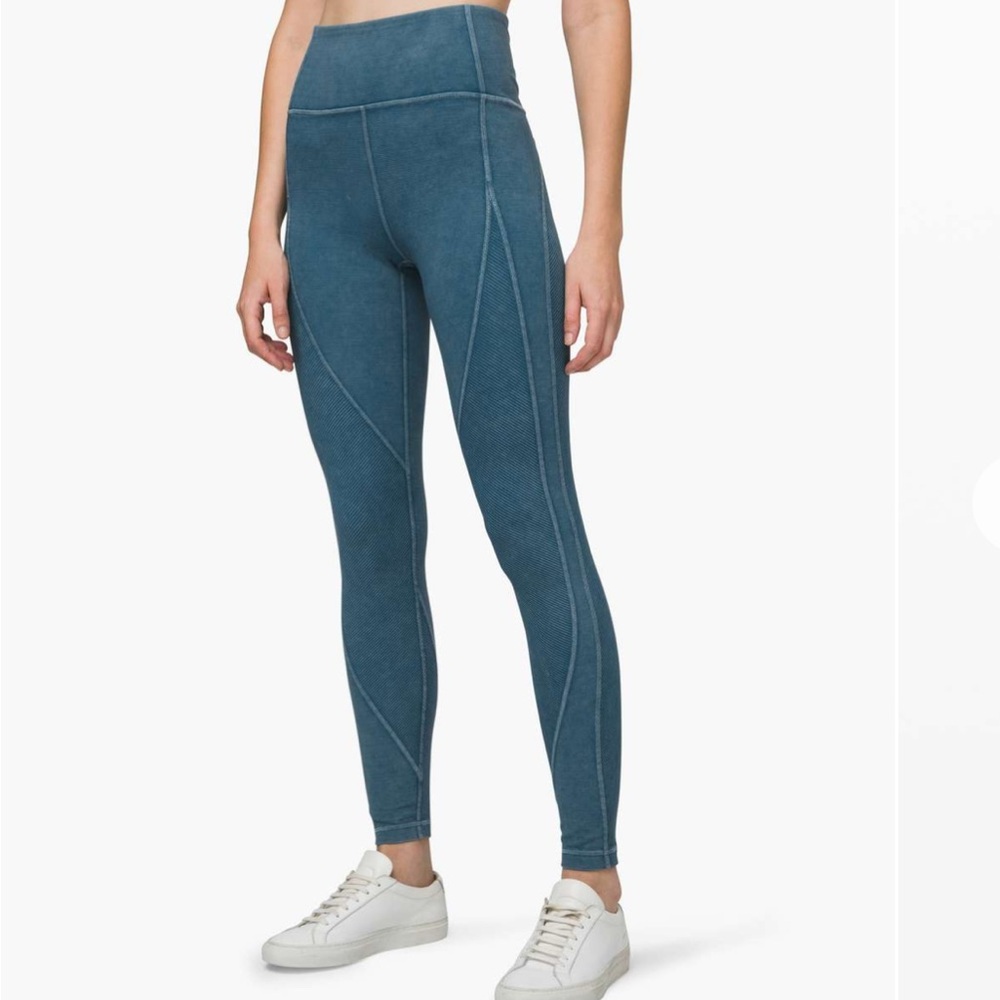 Lululemon Wunder Under High-Rise Tight *Snow Washed Ribbed 2